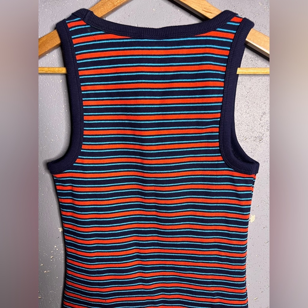 GAP Rib Mini Tank Dress In Stripes. Size Small NWT - Picture 6 of 9